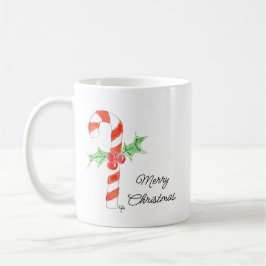 Caneca De Café Bengala com Azevinho