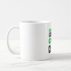 Caneca De Café Bengalas de Natal Cacau Caos Design
