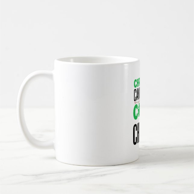 Caneca De Café Bengalas de Natal Cacau Caos Design (Esquerda)