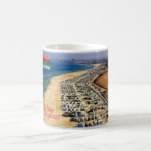 Caneca De Café Benghazi - Líbia - Praia -