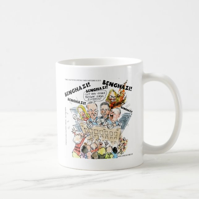 Caneca De Café Benghazi Shuffle Engraçado (Direita)
