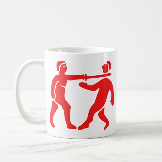 Caneca De Café Benin Empire Flag/Emblem (Esquerda)