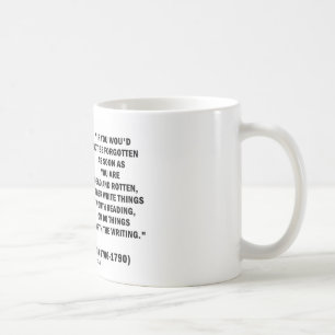 Caneca De Café Benjamin Franklin para não ser esquecido lendo a