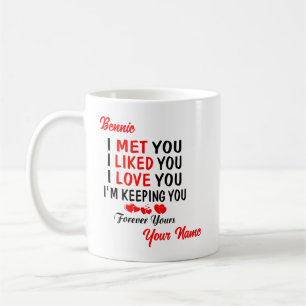 Caneca De Café Bennie Eu Conheci Você Como Você Ama Você