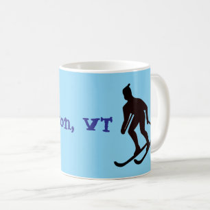 Caneca De Café Bennington, VT (Montanhas Verdes no Péu da Costa L