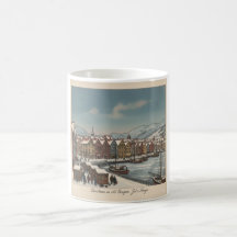 Bergen, Norway Christmas Coffee Mug