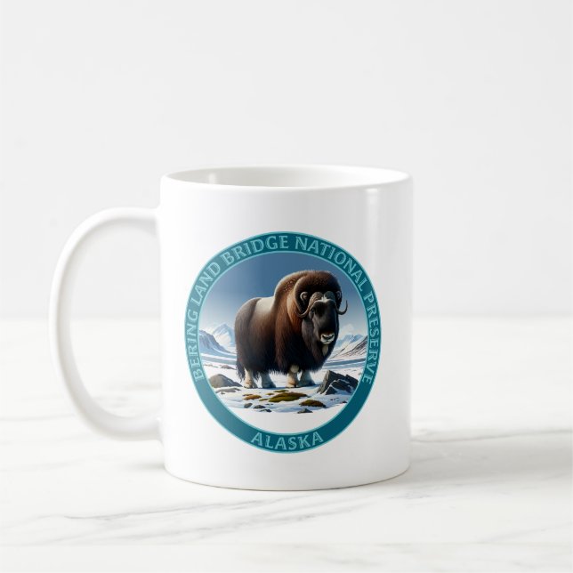 Caneca De Café Bering Land Bridge National Preserve Alaska (Esquerda)