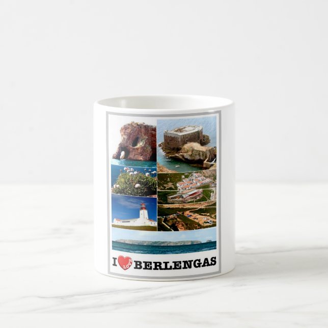 Caneca De Café Berlonga - I Love - Portugal - (Centro)