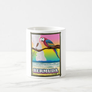 Caneca De Café Bermudas Parbed. Botão de Travesseiro decorativo d