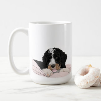 Caneca De Café Bernedoodle Bernese Dog Mãe Café Dama de chá