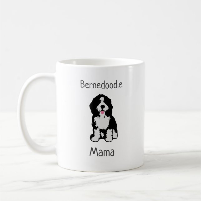 Caneca De Café Bernedoodle Mama (Esquerda)