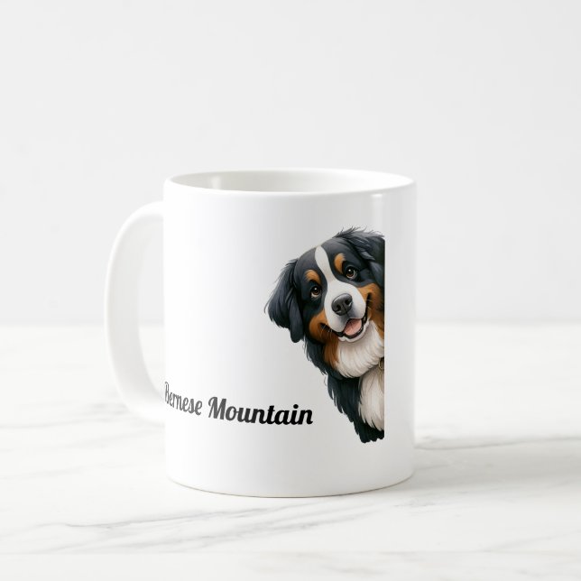 Caneca De Café Bernese Mountain (Frente Esquerda)