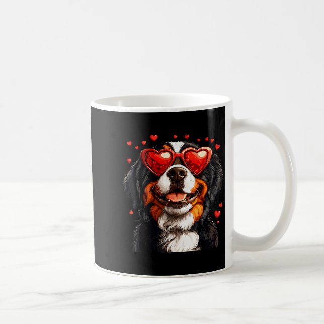 Caneca De Café Bernese Mountain Cute Berner Dog Lover Valentines  (Direita)