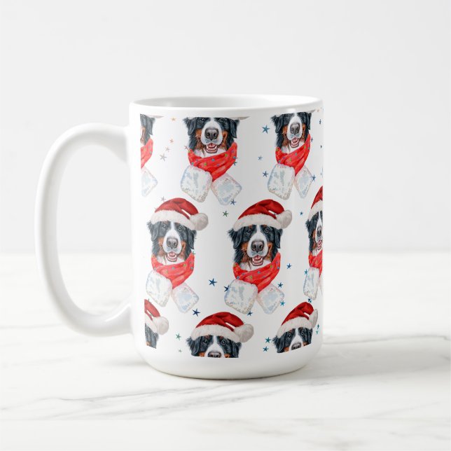 Caneca De Café Bernese Mountain Dog Breed Natal (Esquerda)