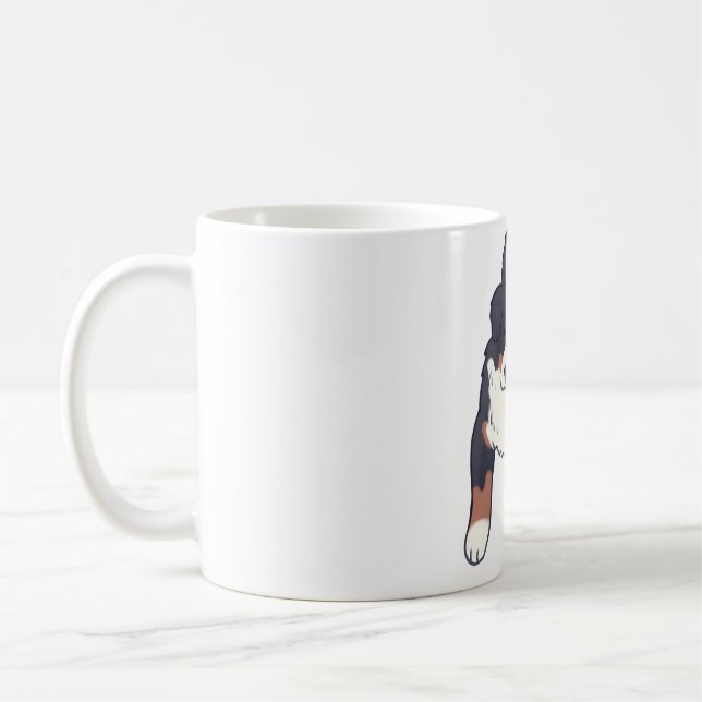 Caneca De Café Bernese Mountain dog Delight � Cute Animal Art (Esquerda)