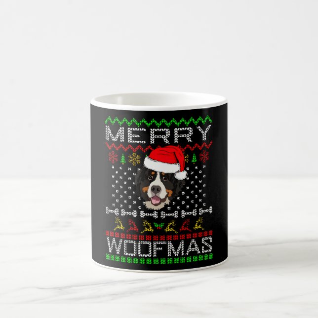 Caneca De Café Bernese Mountain Dog Idea de Natal (Centro)