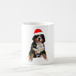 Caneca De Café Bernese Mountain Dog Ilumina Fama de Natal