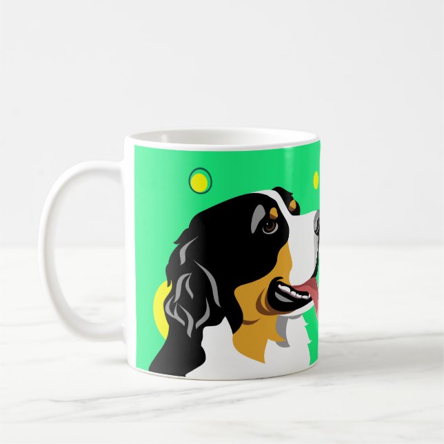 Caneca De Café Bernese Mountain Dog Mugs (Esquerda)