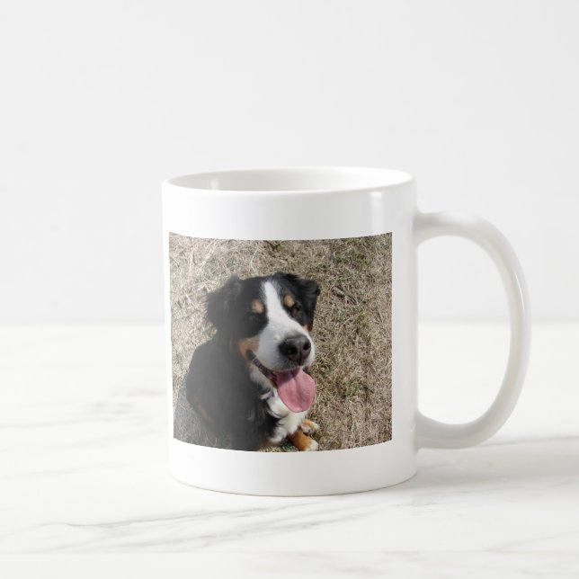 Caneca De Café Bernese Mountain Dog Sorri (Direita)