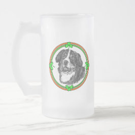 Caneca De Café Bernese Mtn Dog St Patricks
