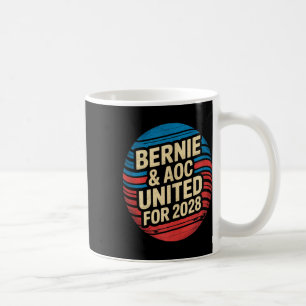 Caneca De Café Bernie Sanders E Aoc 2028 Para A Campanha Presiden