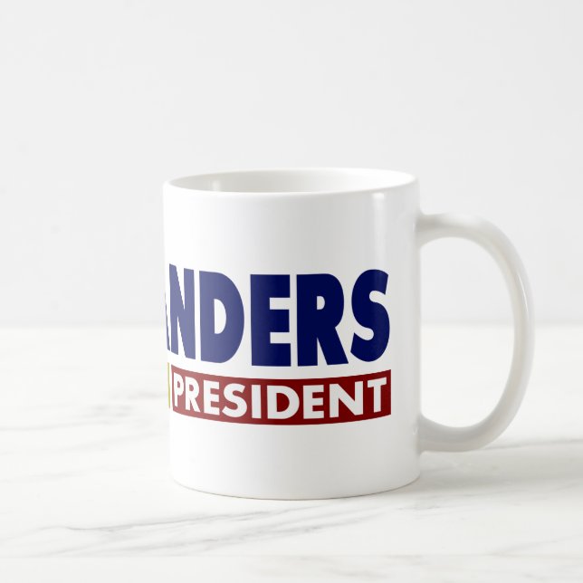 Caneca De Café Bernie Sanders para o Presidente V1 (Direita)