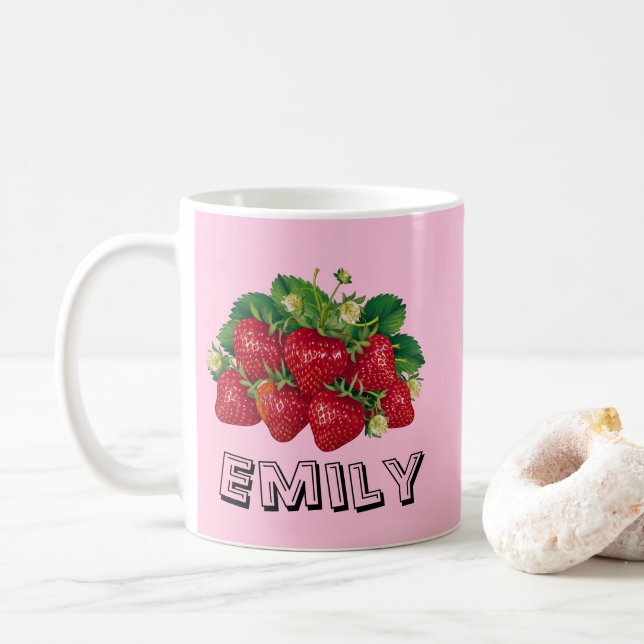 Caneca De Café Berry-licioso (Com Donut)