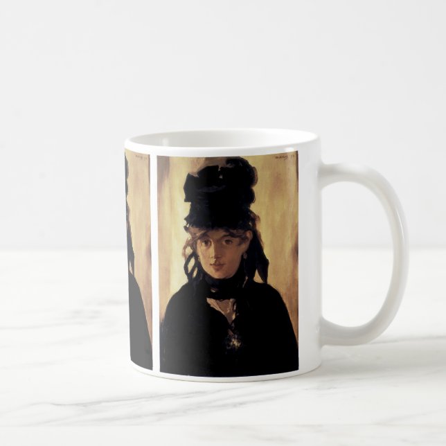 Caneca De Café Berthe Morisot com Buquê de Violetas (Direita)
