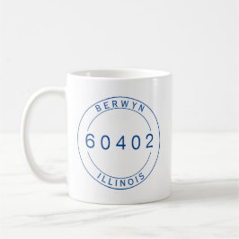 Caneca De Café Berwyn, Illinois 60402 Zip Code Mug
