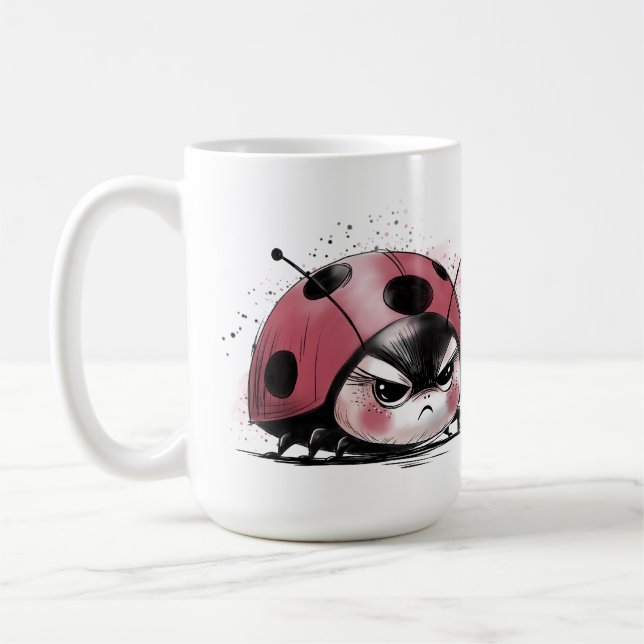 Caneca De Café Besouro Mal-Humorado (Esquerda)