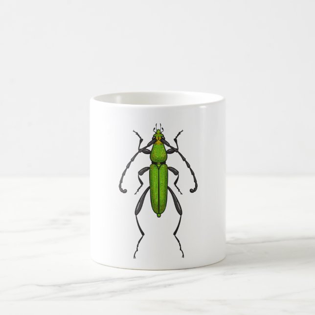 Caneca De Café Besouro verde (Centro)