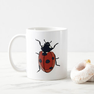 Caneca De Café Besouros Inseto Joaninha Besouros