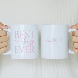 Caneca De Café Best Boss Ever Personalized Coffee Mug