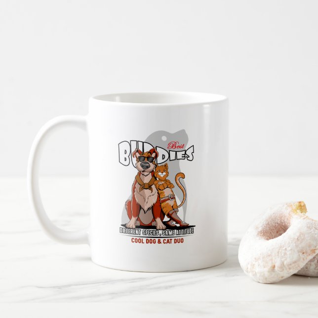Caneca De Café Best Buddy | 11# Classic Mug (Com Donut)