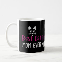 Caneca De Café Best Cat Ever Cute Minimalist Typography Gift