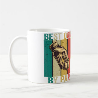 Caneca De Café Best Dad By Par Father'S Day Golf Player Reto Vint