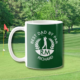 CANECA DE CAFÉ BEST DAD BY PAR MONOGRAM NAME