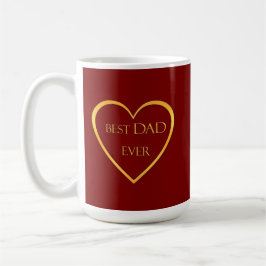 Caneca De Café Best dad ever golden