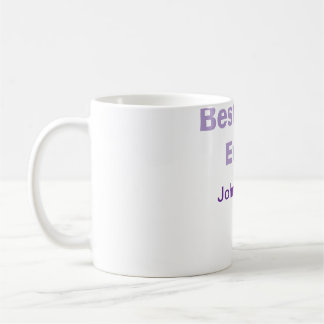 Caneca De Café Best dad ever happy father's day name purplesimple