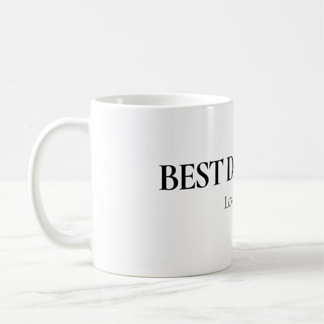 Caneca De Café Best Dad Ever Personalized Mug (Esquerda)