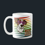 Caneca De Café Best Frenchie Dad Ever Funny Dog Lover Gift<br><div class="desc">Bring a smile to any dog father's face with this "Best Frenchie Dad Ever" design, featuring a cool pup rocking pink heart sunglasses. It captures the fun and loving personality of the breed, making it a standout gift for the man who treats his pet like royalty. This colorful, retro-style graphic...</div>