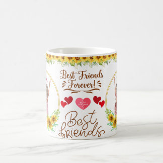 Caneca De Café Best Friends Forever mug with Cute Cartoon Kids