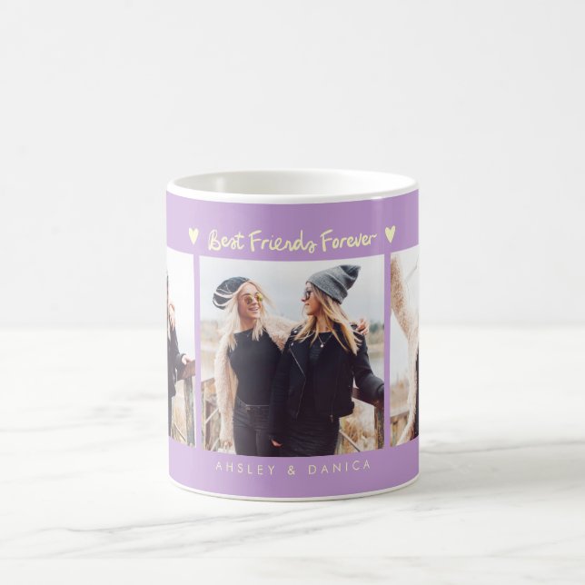 Caneca De Café Best Friends Forever Photo Multi Photo Wisteria (Centro)
