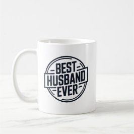 Caneca De Café Best Husband Ever Badge Design
