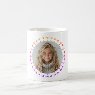 Caneca De Café Best Mom / Dad Ever, Photo & Multi Hearts, Modern 
