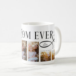 Caneca De Café Best Mom Ever 5 Photos Heart Mothers Day Gifts