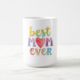 Caneca De Café Best Mom Ever Custom-Cut Vinyl Sticker