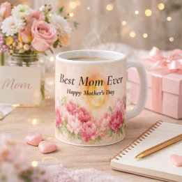 Caneca De Café Best Mom Ever Mug 11oz | Happy Mother’s Day Gift