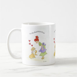 Caneca De Café Best Mom Ever with Cat