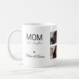 Caneca De Café Best Mom Photo Collage Mug